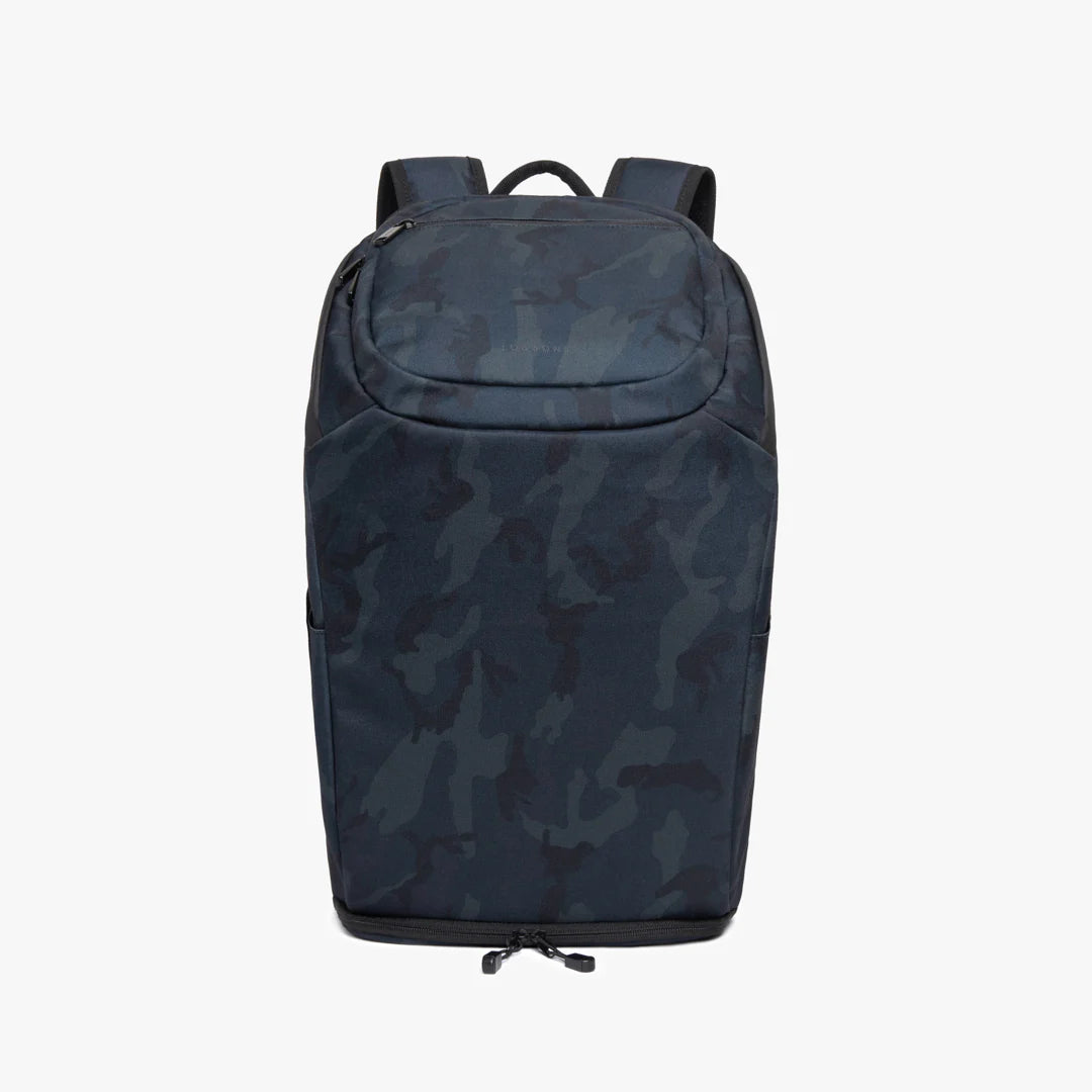 Lauren Hand Bag Inc 600D Recycled Poly Backpack - Navy Camo / Black / Grey - 35L Travel Laptop Backpack