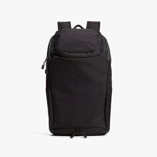 Lauren Hand Bag Inc 600D poly backpack onyx black grey wave side view