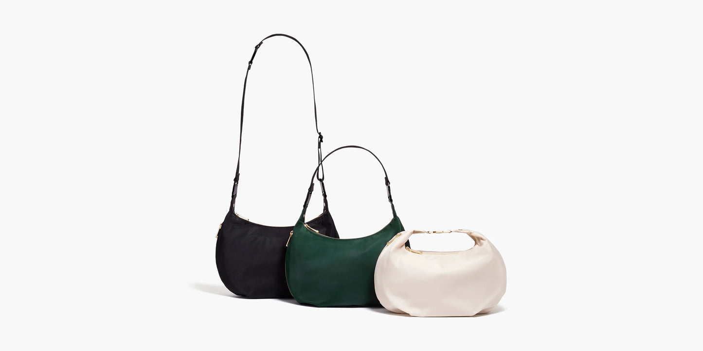 Lauren Hand Bag Inc Nylon Crossbody Bag - Ivory/Gold/Camel