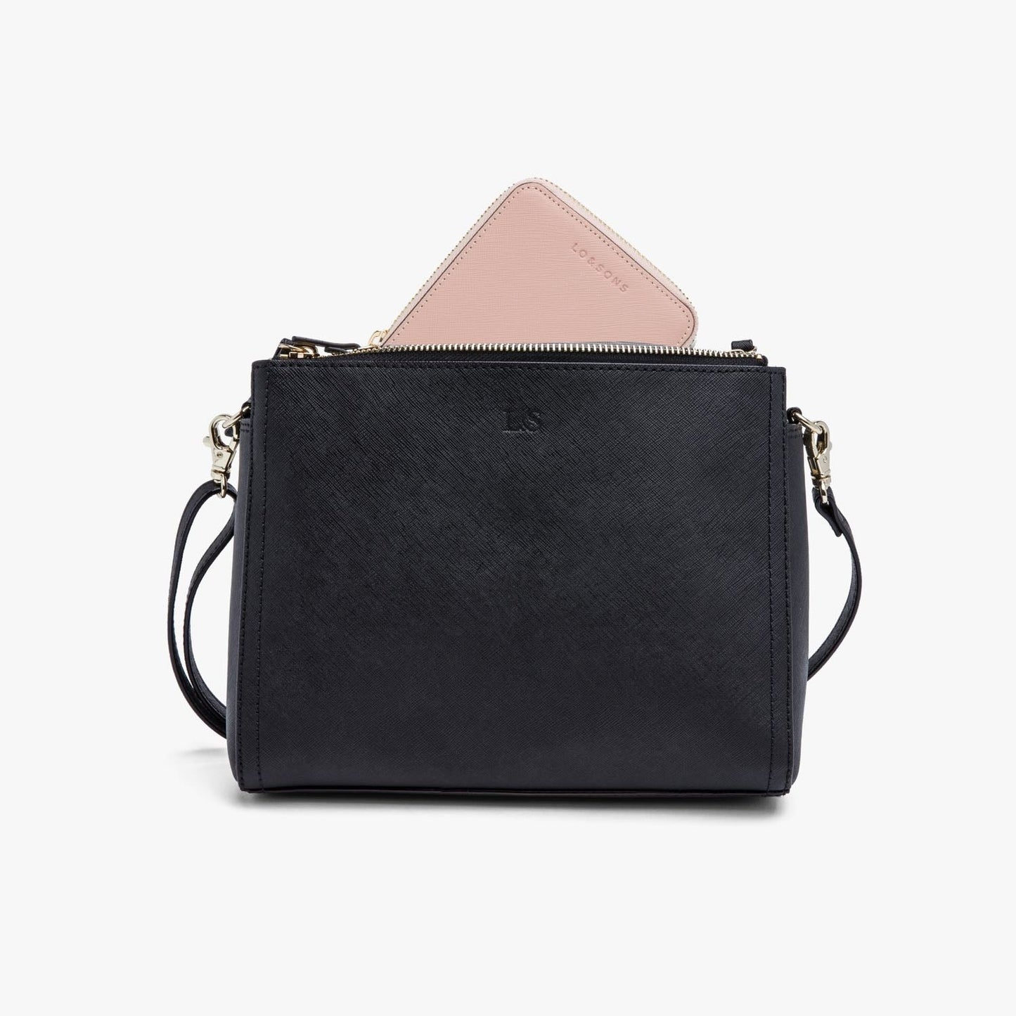 Lauren Hand Bag Inc Mallorca Small Wallet - Rose Quartz Saffiano Leather