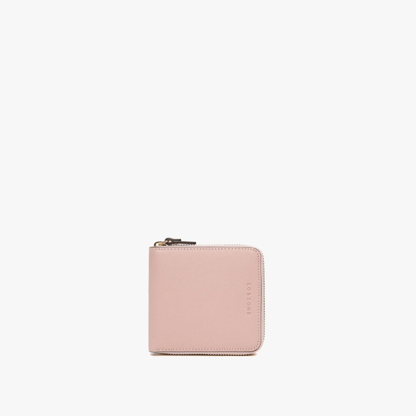 Saffiano Vegan Leather Small Wallet - Pink