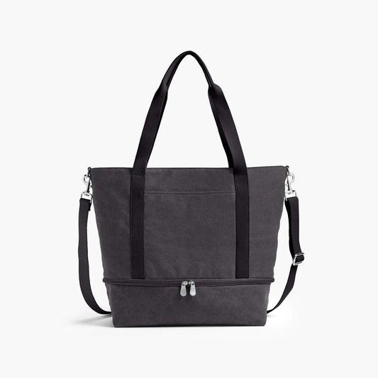 Lauren Hand Bag Inc Catalina Deluxe Tote Eco Friendly Canvas Midnight Ash