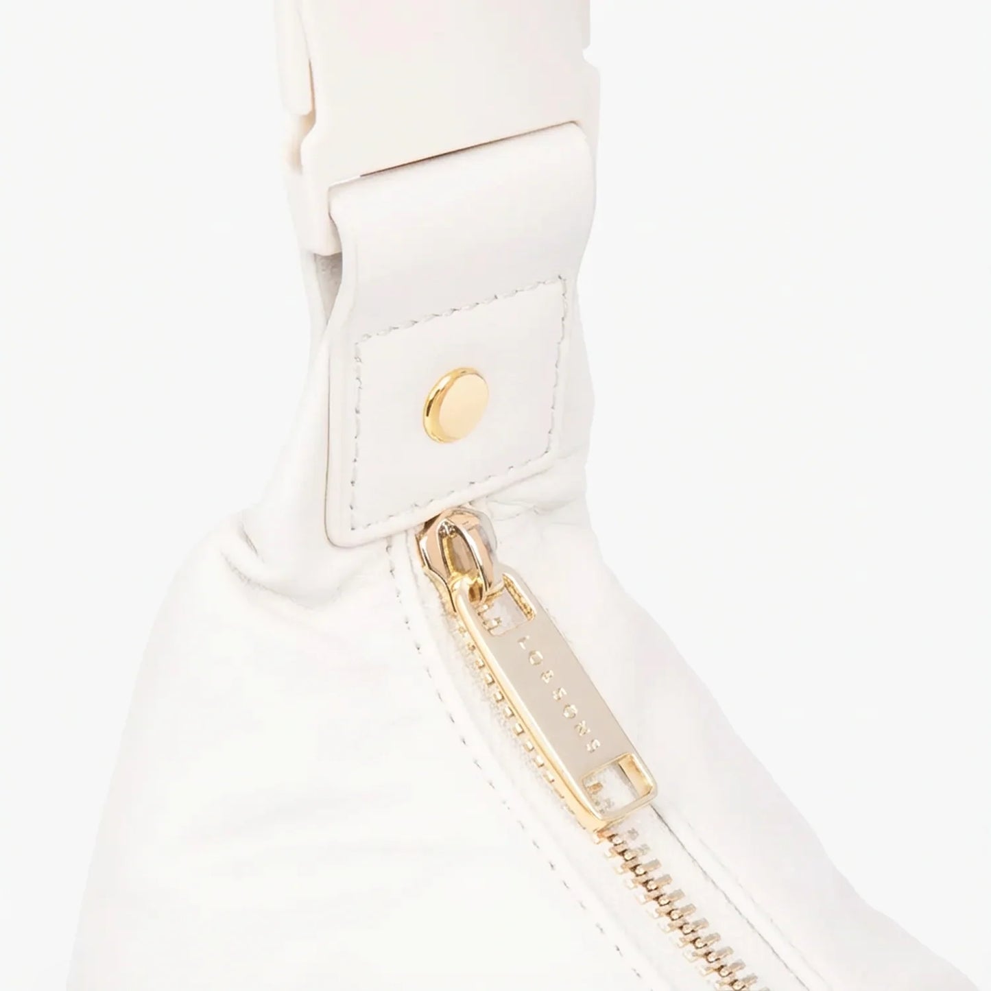 Lauren Hand Bag Inc Sheepskin Leather Crossbody Bag - Ivory/Gold/Camel