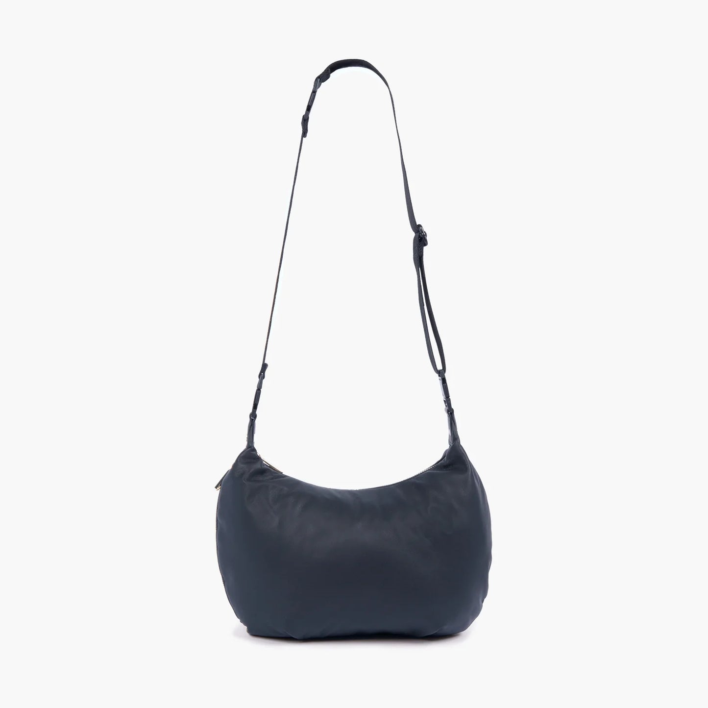Lauren Hand Bag Inc Sheepskin Leather Convertible Crossbody - Navy/Gold/Camel