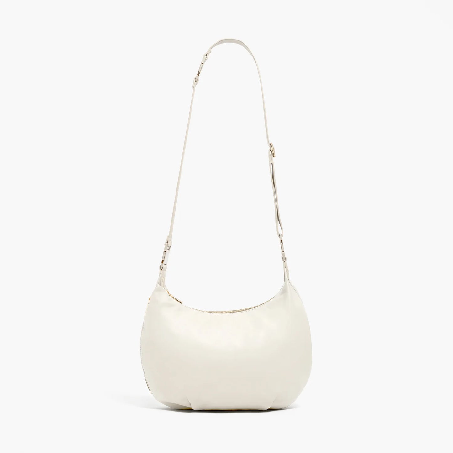 Lauren Hand Bag Inc Sheepskin Leather Crossbody Bag - Ivory/Gold/Camel
