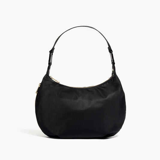 Lauren Hand Bag Inc Aoyama 2 Nylon Crossbody Bag in Black/Gold/Lavender