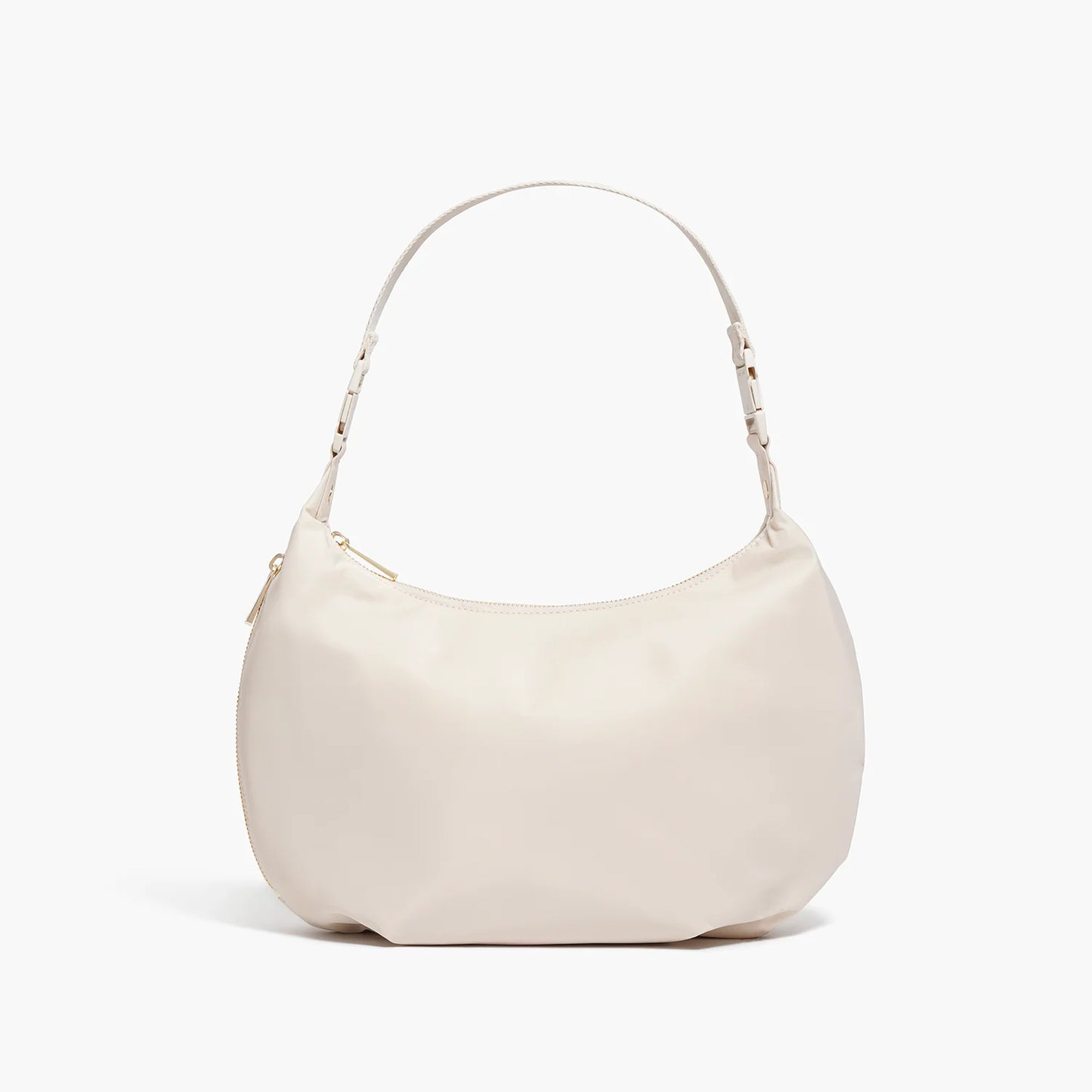 Lauren Hand Bag Inc Aoyama Nylon Crossbody Bag in Ivory/Gold/Camel
