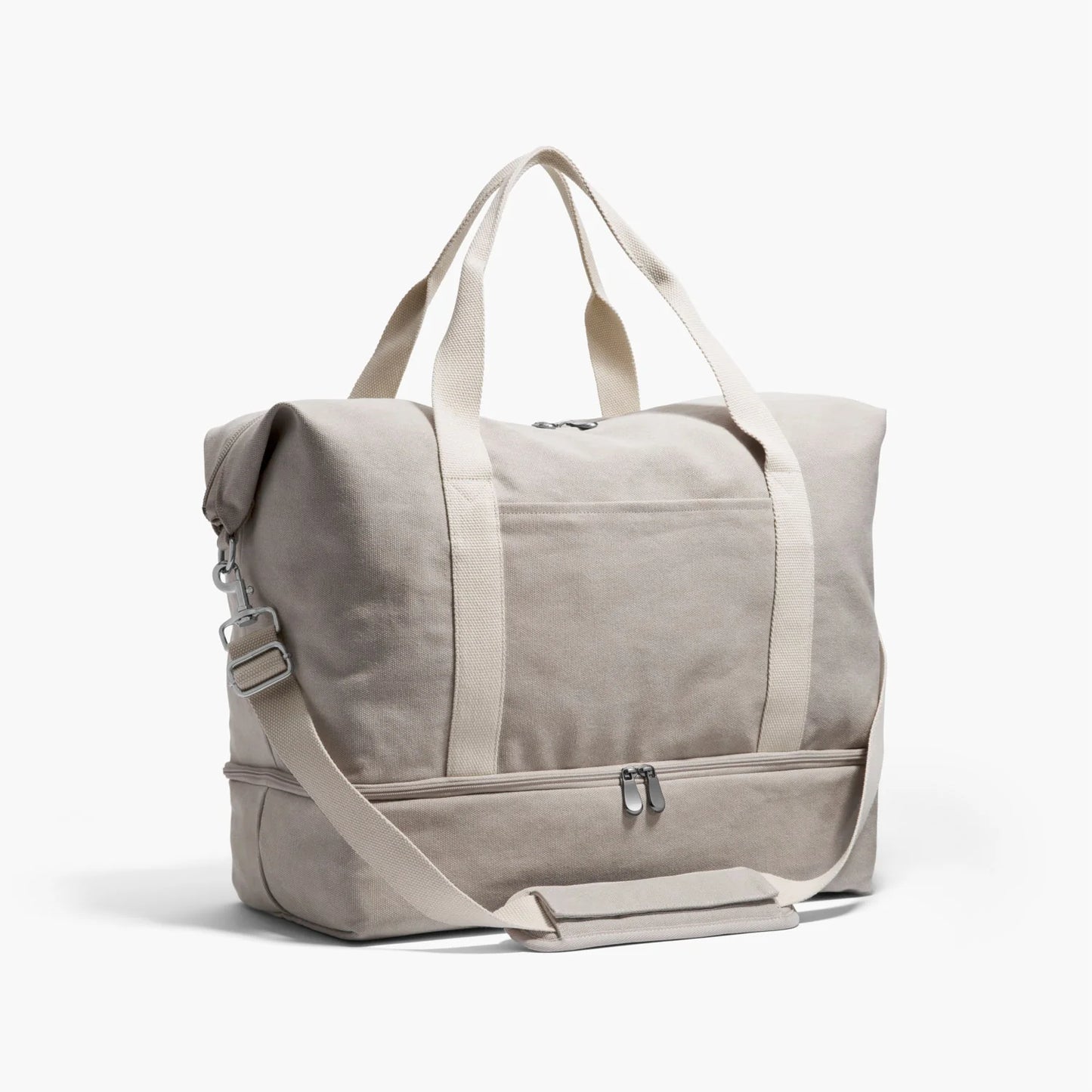 Lauren Hand Bag Inc Catalina Deluxe Large Eco Friendly Canvas Dove Grey Weekender