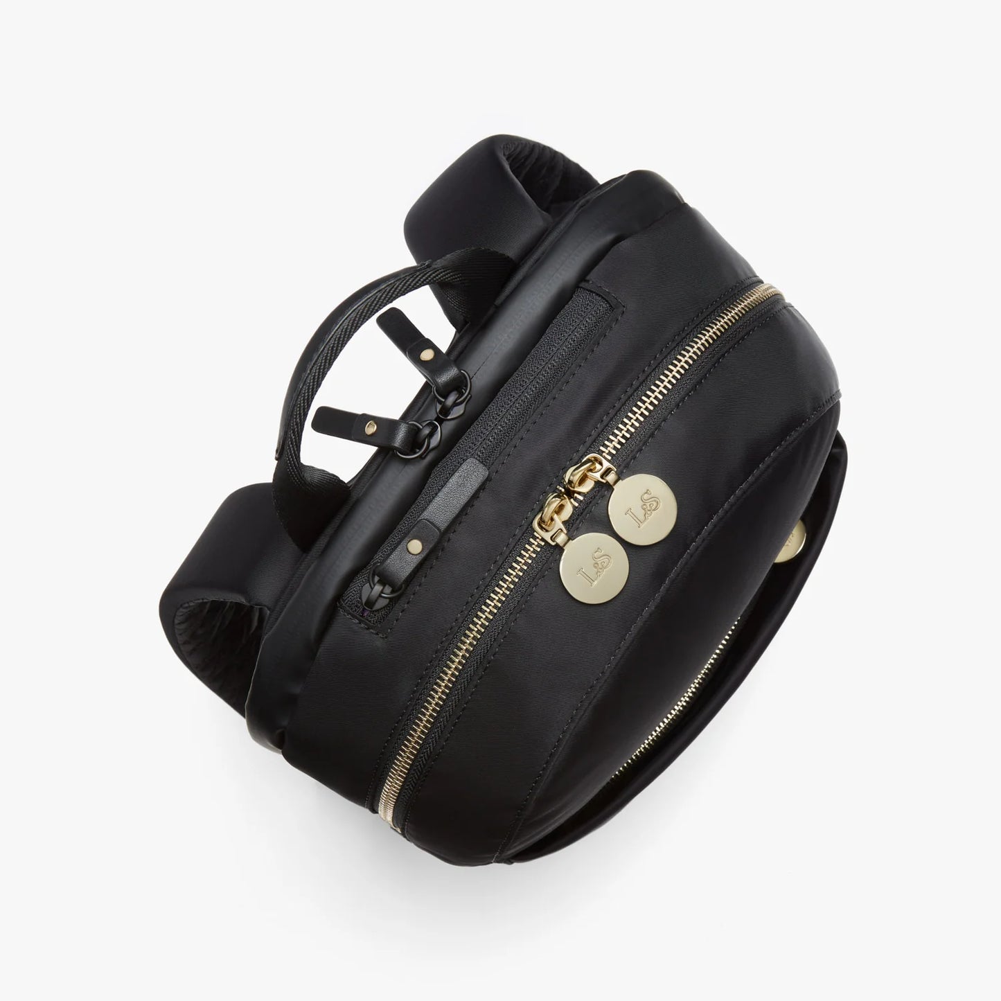 Lauren Hand Bag Inc Nylon Backpack - Black/Gold/Lavender