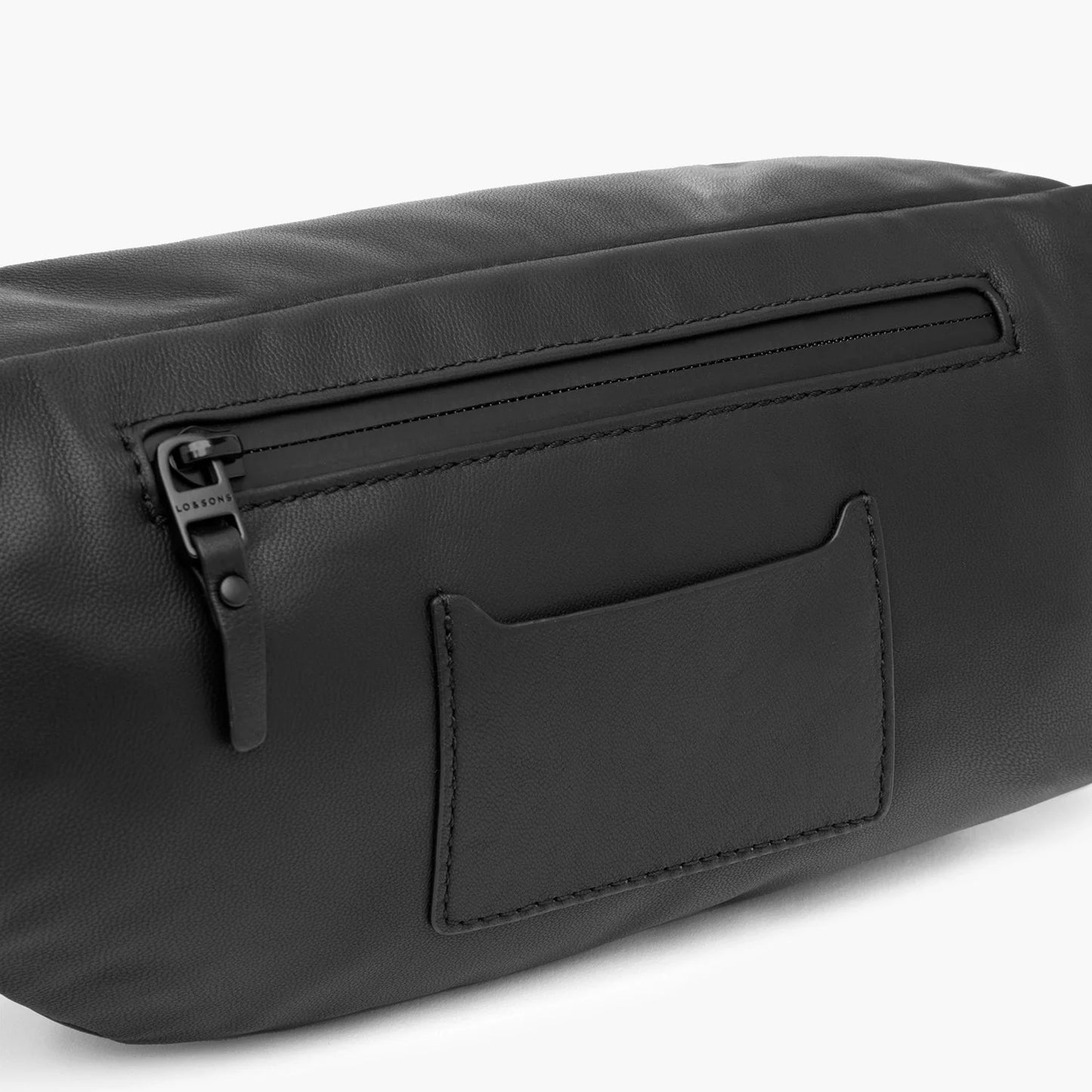 Lauren Hand Bag Inc Sheepskin Leather Fanny Pack - Black