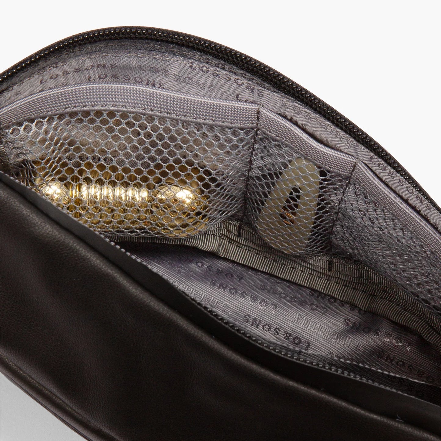 Lauren Hand Bag Inc Sheepskin Leather Fanny Pack - Black