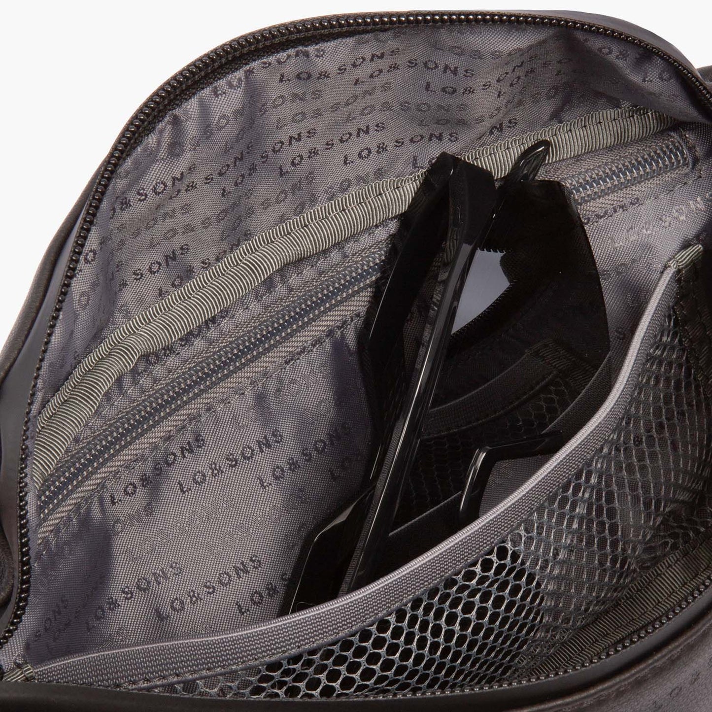 Lauren Hand Bag Inc Sheepskin Leather Fanny Pack - Black