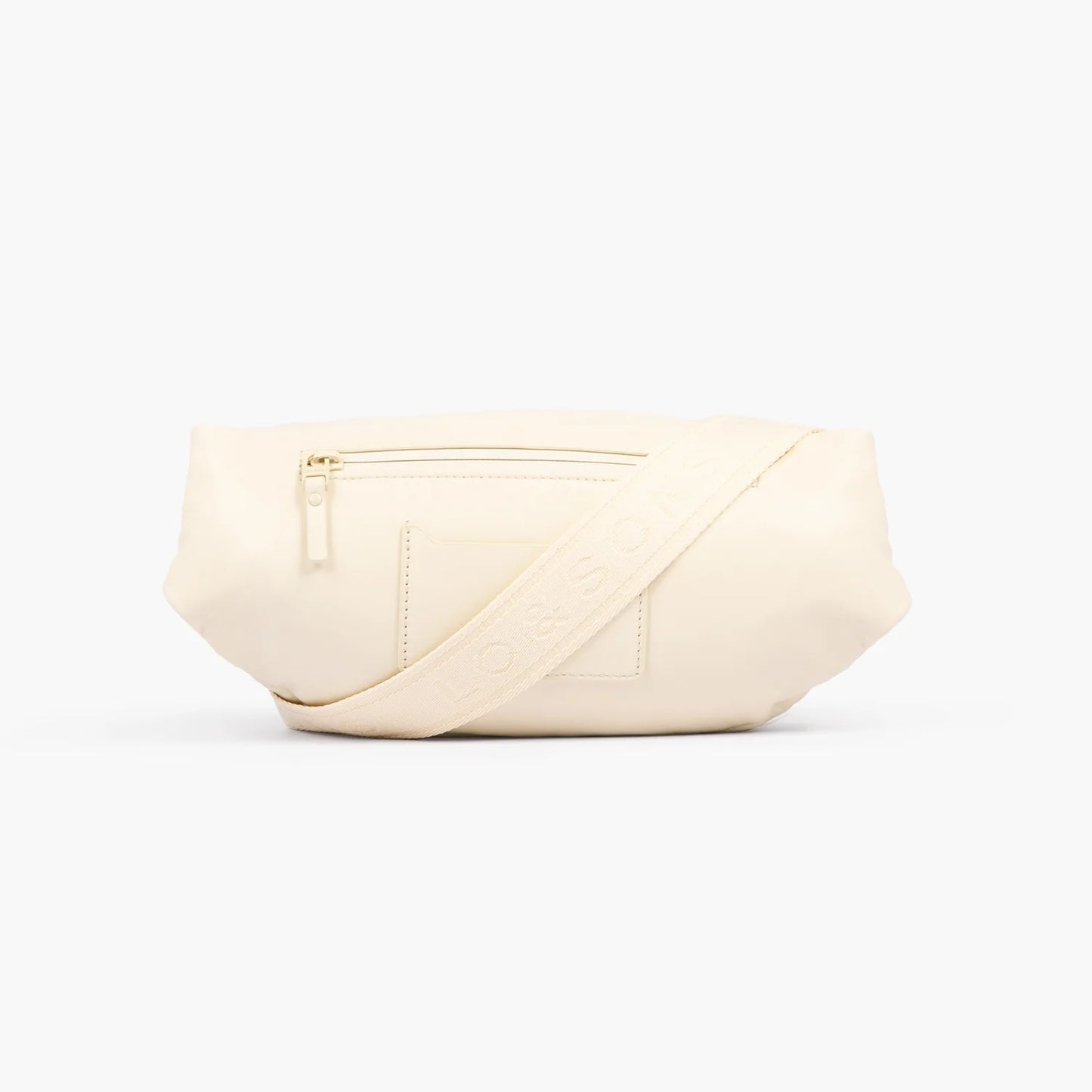 Lauren Hand Bag Inc Sheepskin Leather Ivory Fanny Pack