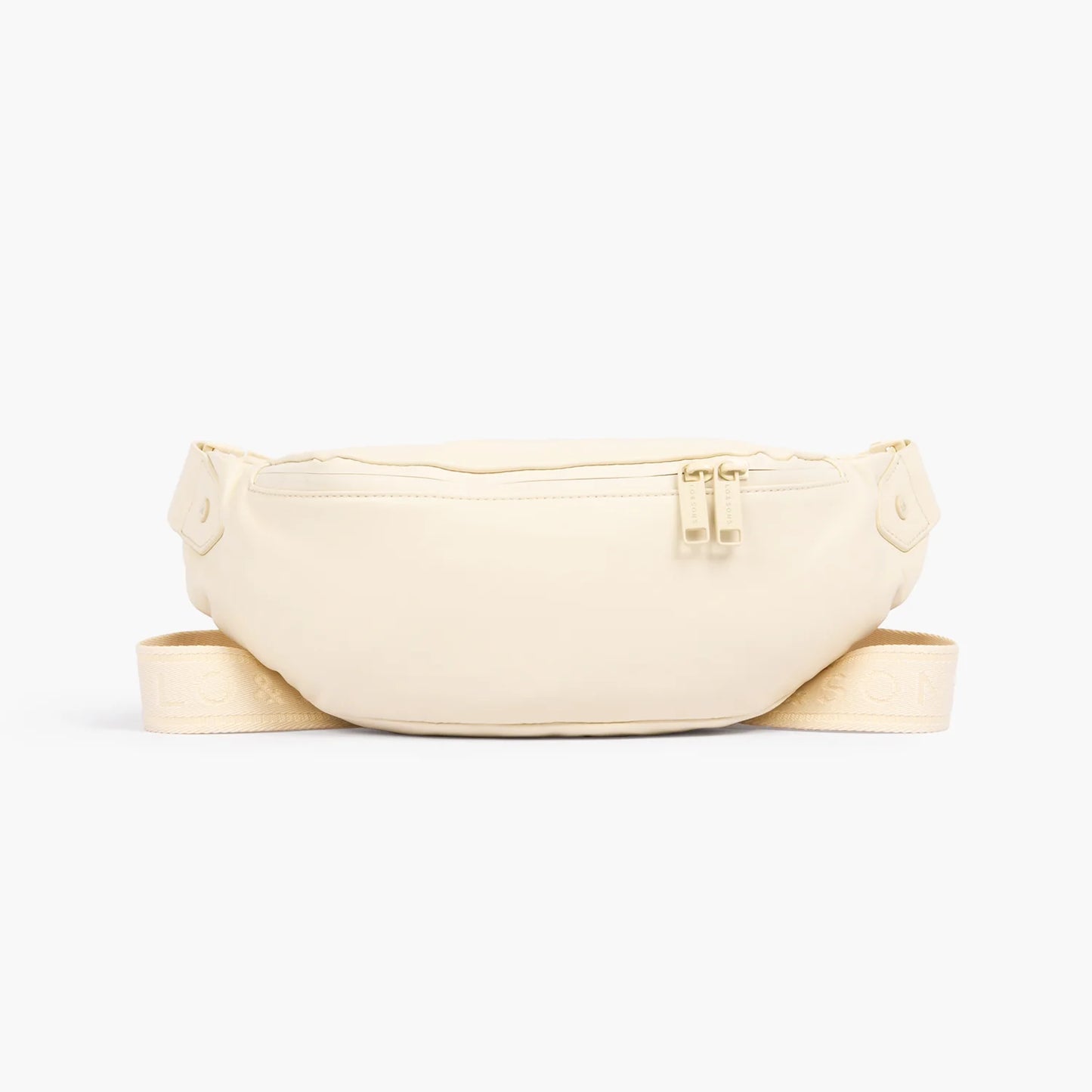 Lauren Hand Bag Inc Sheepskin Leather Ivory Fanny Pack