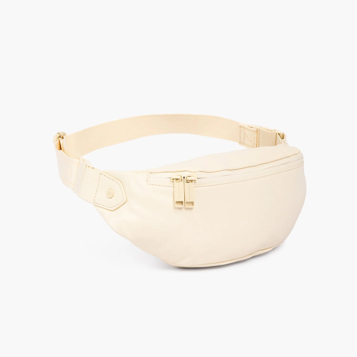 Lauren Hand Bag Inc Sheepskin Leather Ivory Fanny Pack