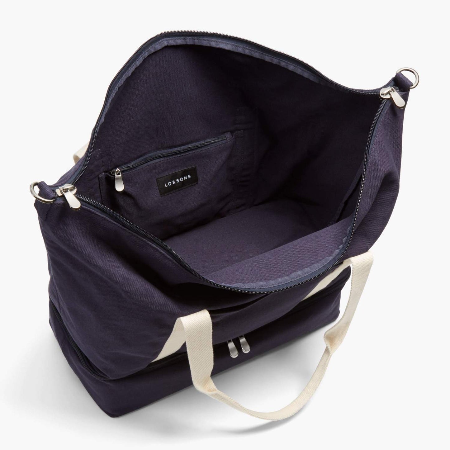 Lauren Hand Bag Inc Deluxe Large Weekender in Eco-Friendly Deep Navy Canvas