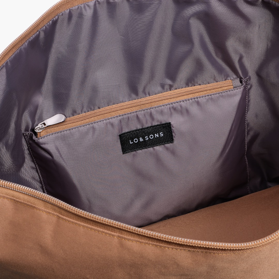 Lauren Hand Bag Inc Deluxe Large Weekender - 600D Recycled Poly, Golden Brown