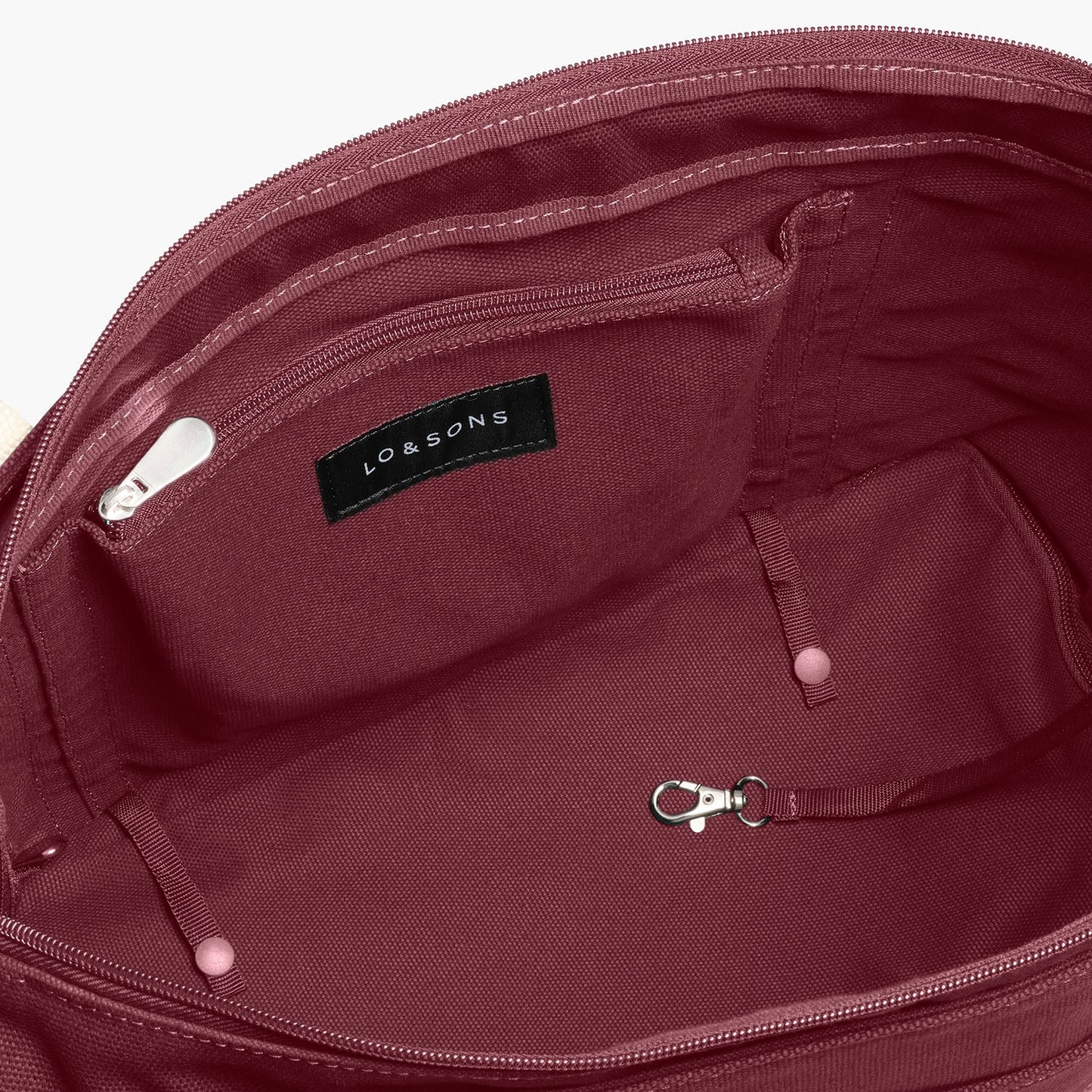 Lauren Hand Bag Inc Catalina Deluxe Tote - Eco-Friendly Canvas Cabernet