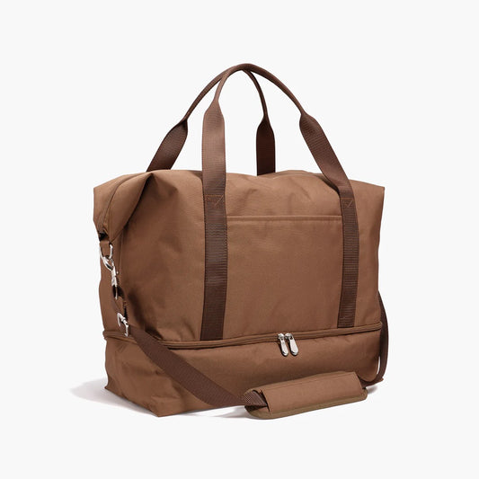 Lauren Hand Bag Inc Deluxe Large Weekender Bag in Golden Brown 600D Recycled Poly