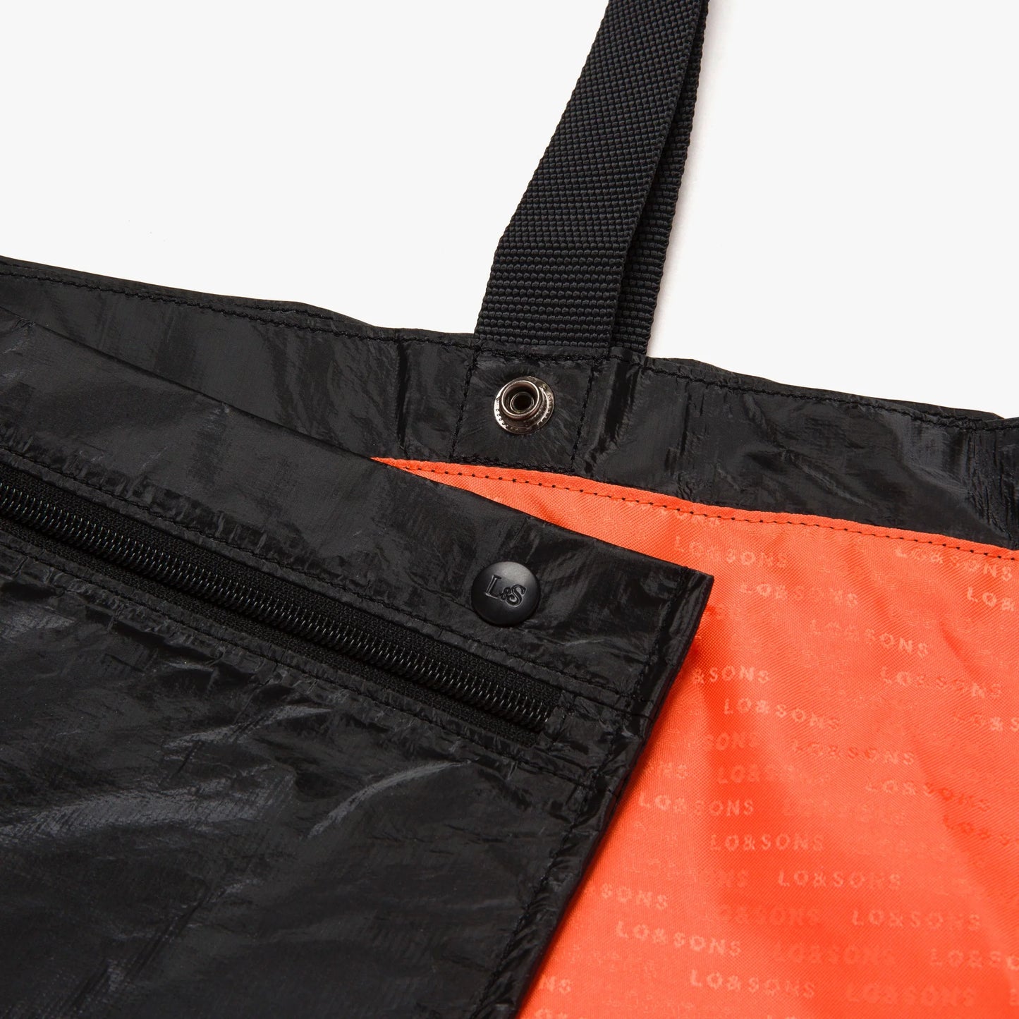 Lauren Hand Bag Inc Large Packable Tote - Tyvek Black