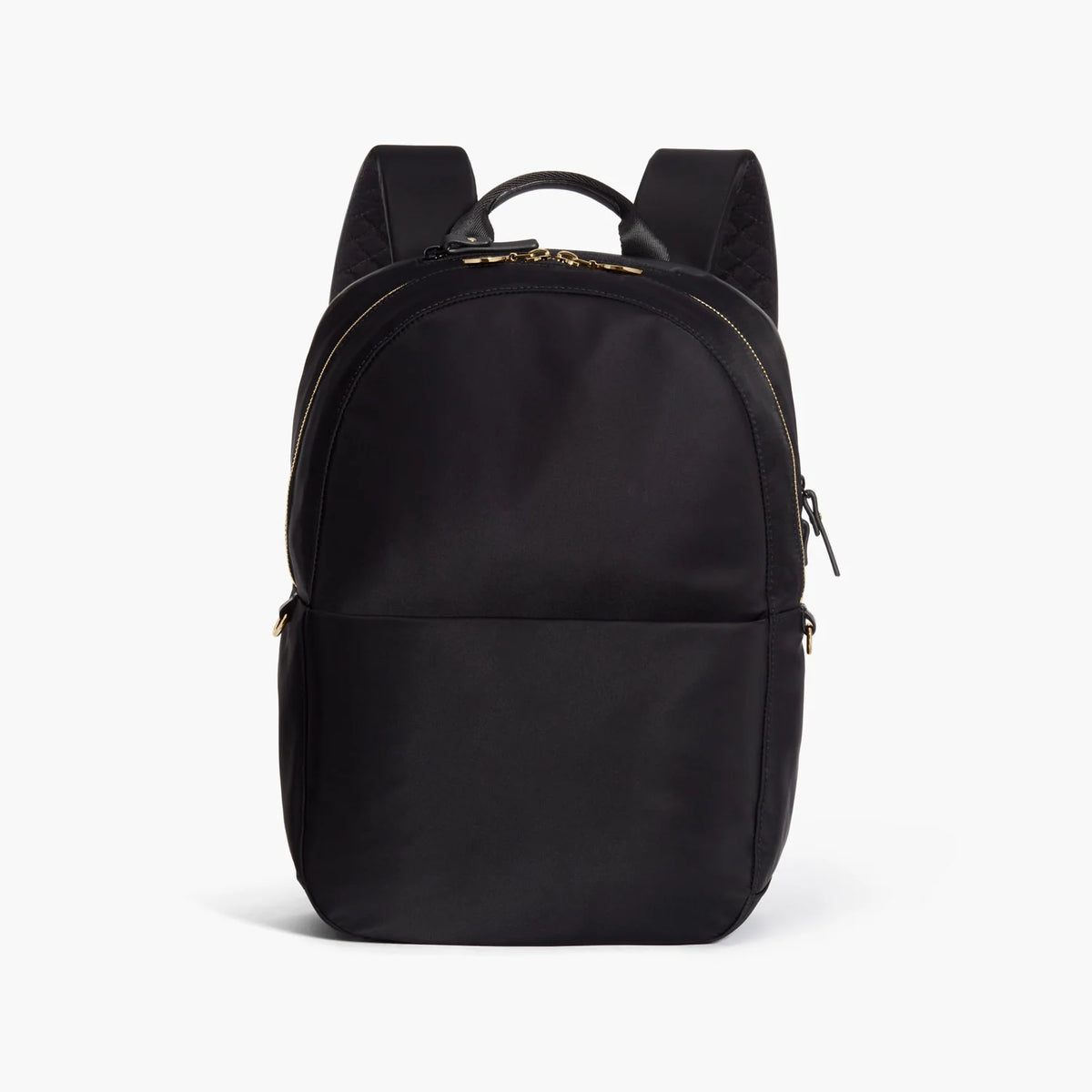 Lauren Hand Bag Inc nylon backpack black gold lavender back view