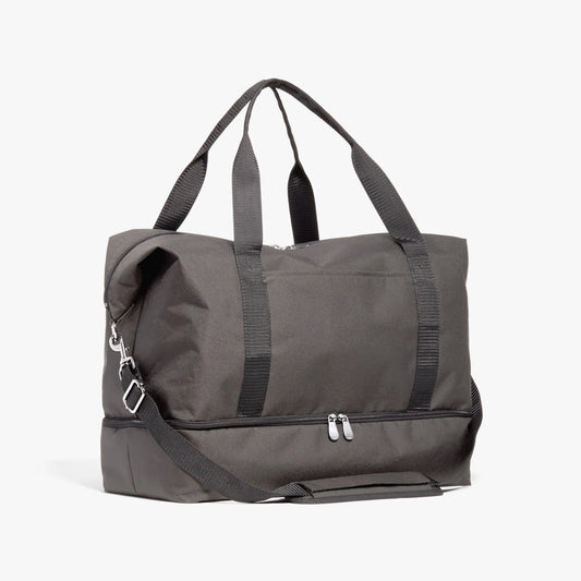 Lauren Hand Bag Inc Deluxe Large Weekender Bag in Grey 600D Recycled Poly