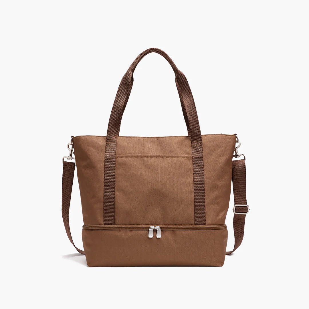 Lauren Hand Bag Inc Catalina Deluxe Tote in Golden Brown 600D Recycled Poly