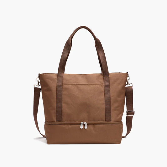 Lauren Hand Bag Inc Catalina Deluxe Tote in Golden Brown 600D Recycled Poly