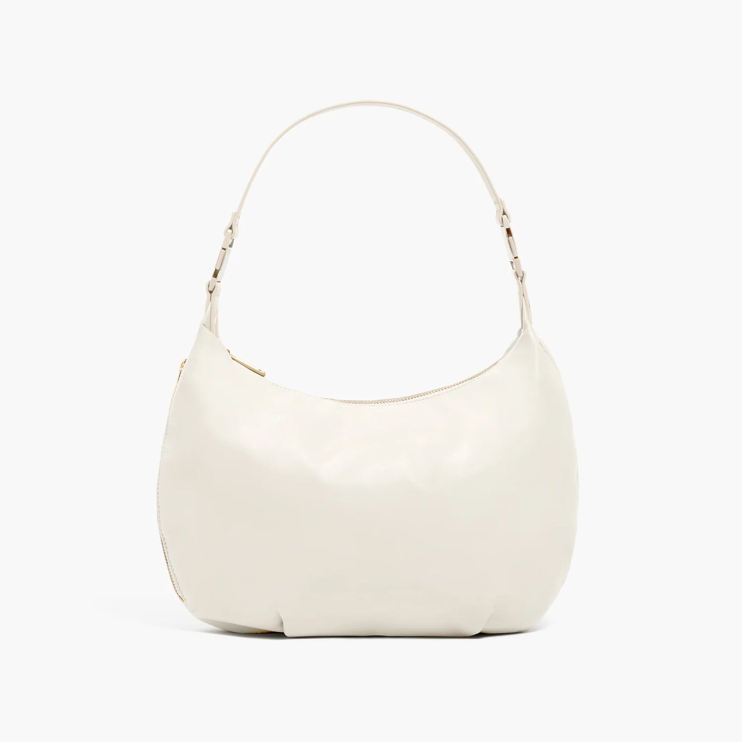 Lauren Hand Bag Inc vegan leather crossbody bag ivory gold camel front view