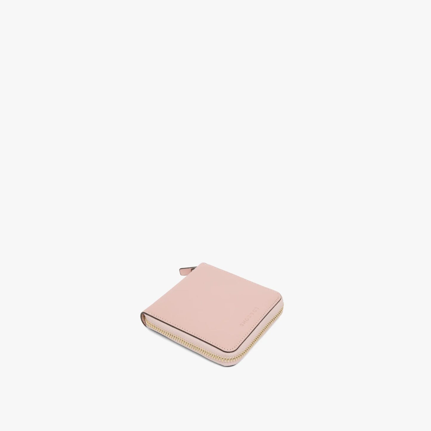 Saffiano Vegan Leather Small Wallet - Pink