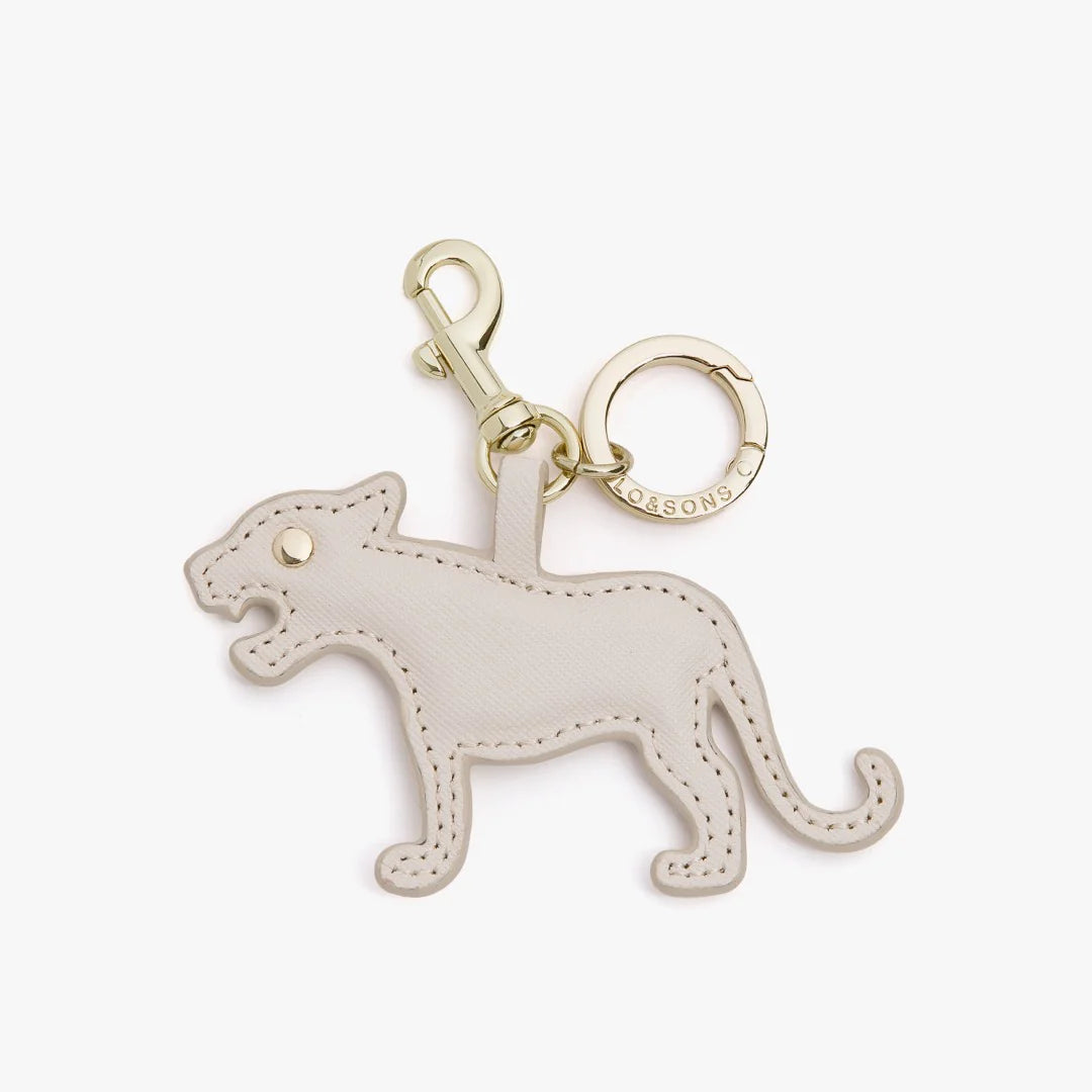 Lauren Hand Bag Inc Year of the Tiger Saffiano Leather Ivory Zodiac Charm