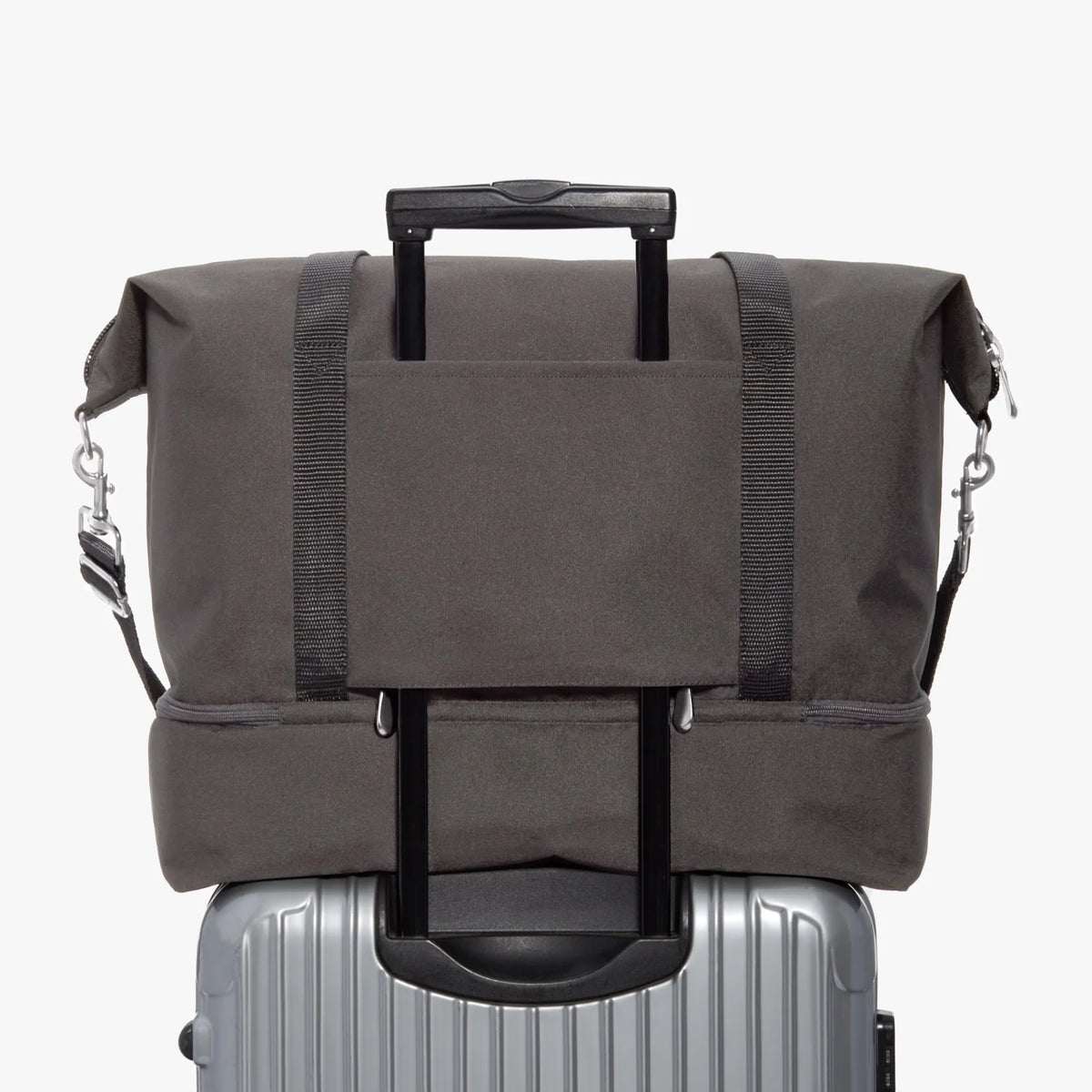 Deluxe Large Weekender Bag - 600D Poly - Grey