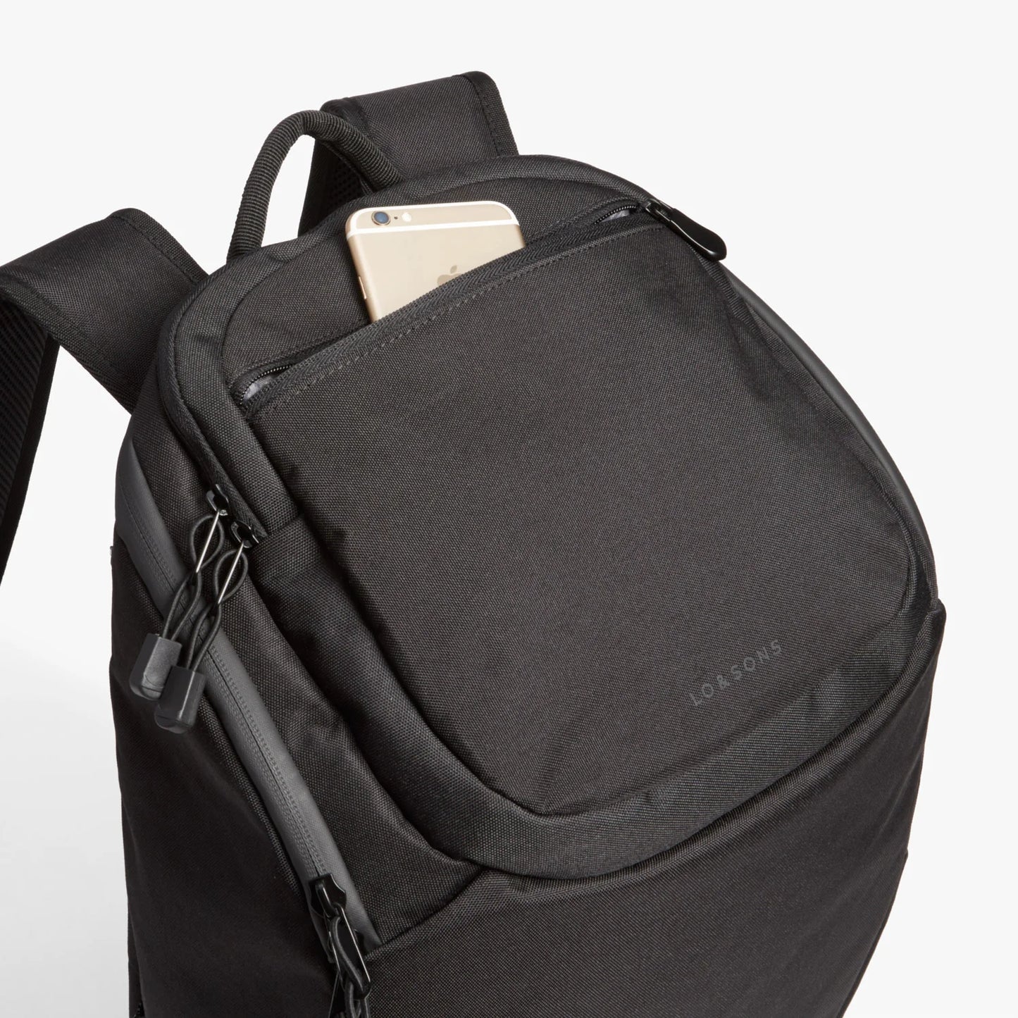 Lauren Hand Bag Inc 600D Recycled Poly Backpack - Onyx/Black/Grey Wave
