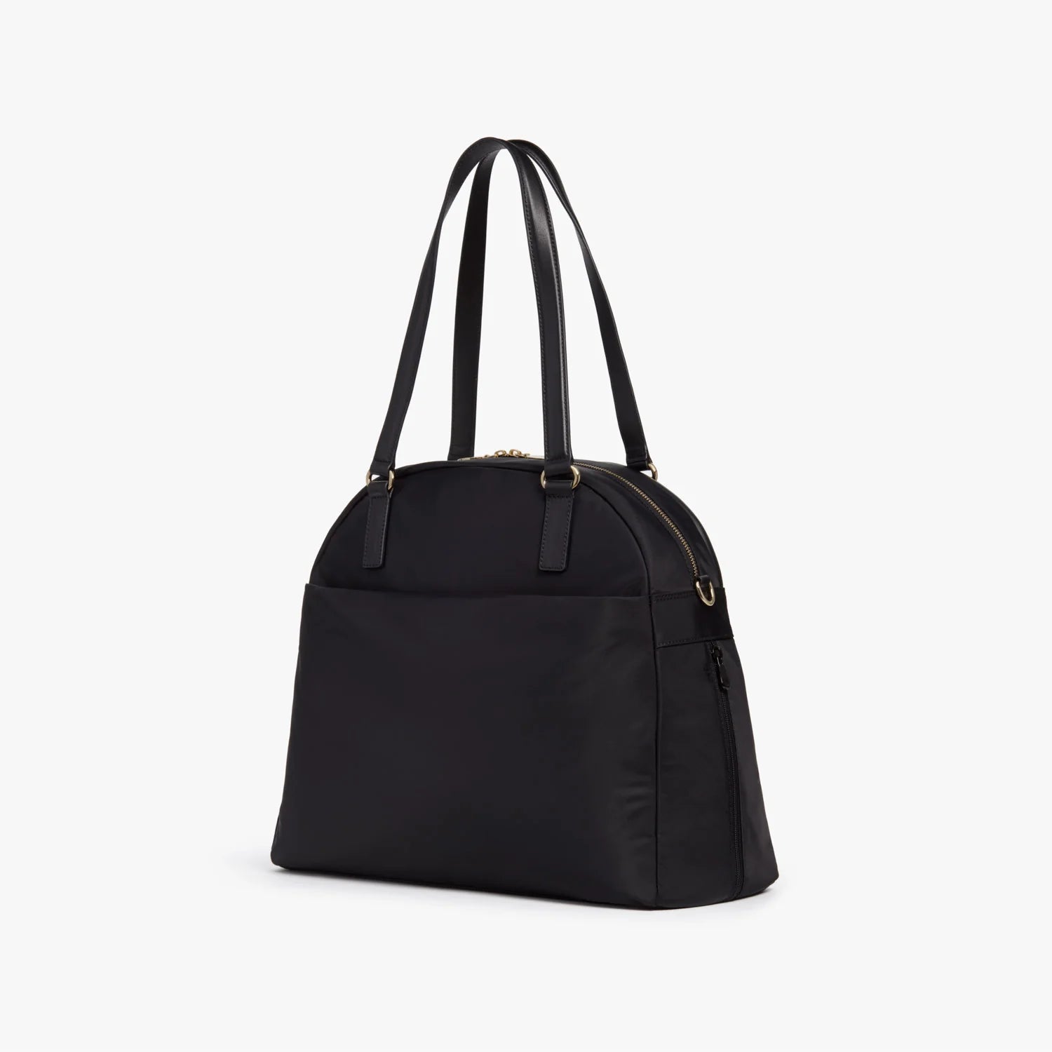 Lauren Hand Bag Inc nylon laptop bag black gold grey front view