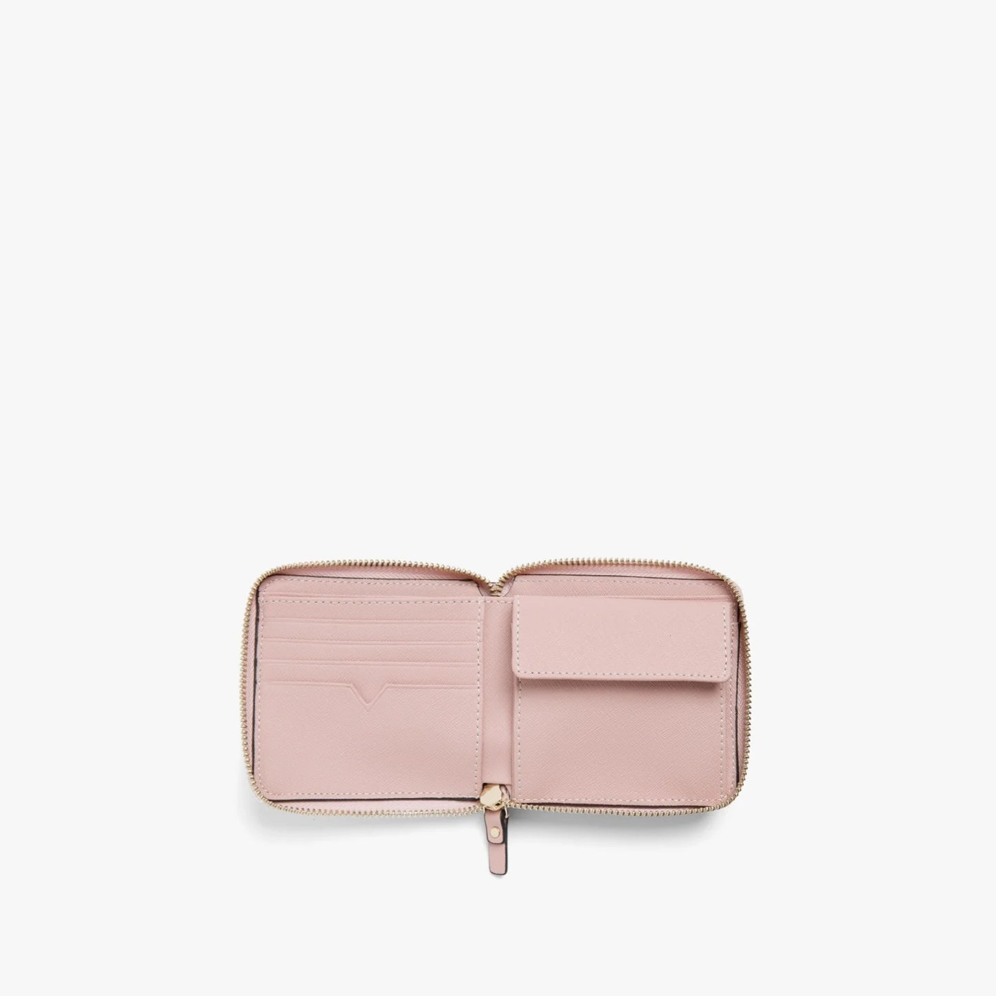 Lauren Hand Bag Inc Mallorca Small Wallet - Rose Quartz Saffiano Leather