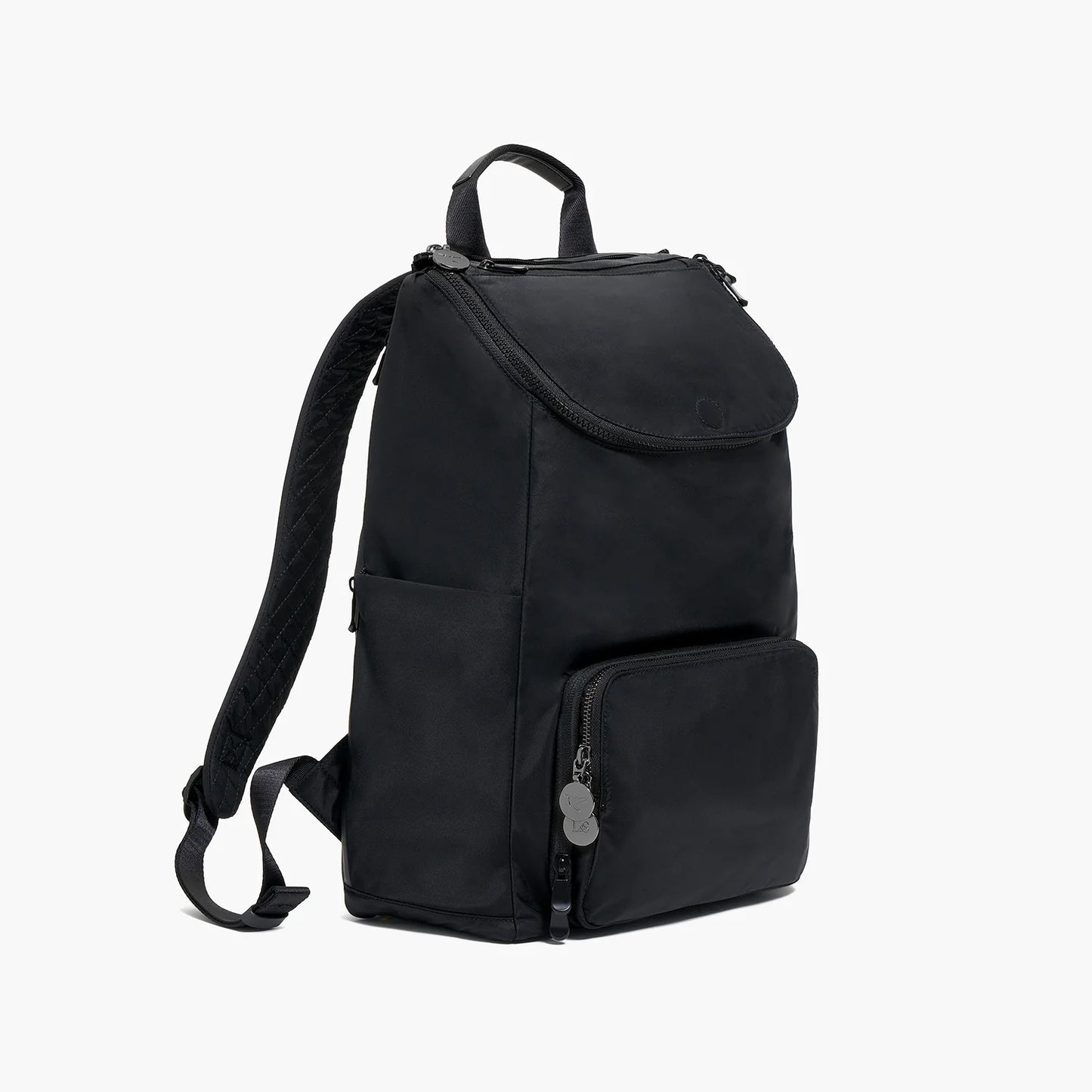 Lauren Hand Bag Inc Rucksack - Recycled Nylon - Black / Gunmetal / Grey