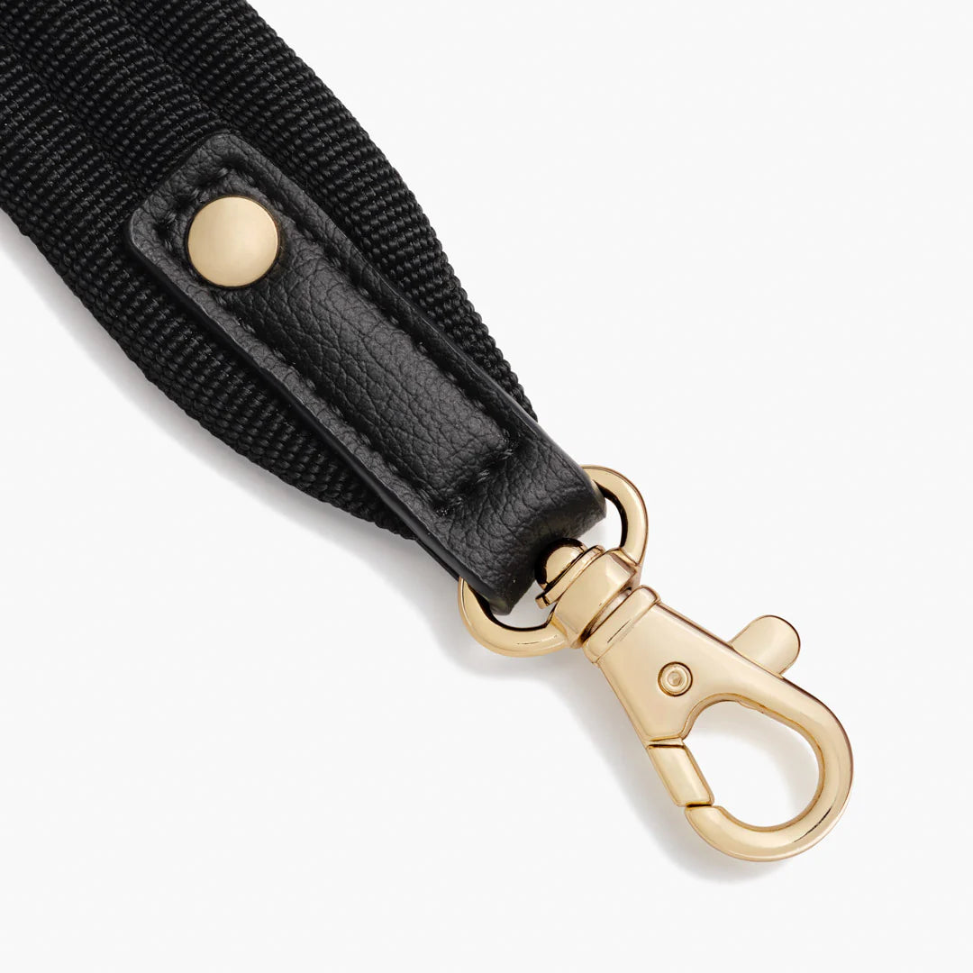 Lauren Hand Bag Inc Nouvelle Recycled Nylon Crossbody Bag - Black / Gold / Lavender