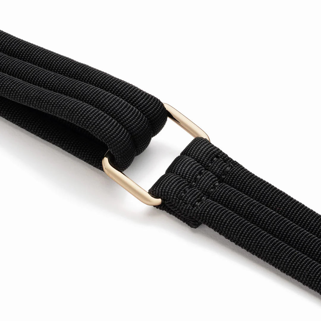 Lauren Hand Bag Inc Nouvelle Recycled Nylon Crossbody Bag - Black / Gold / Lavender