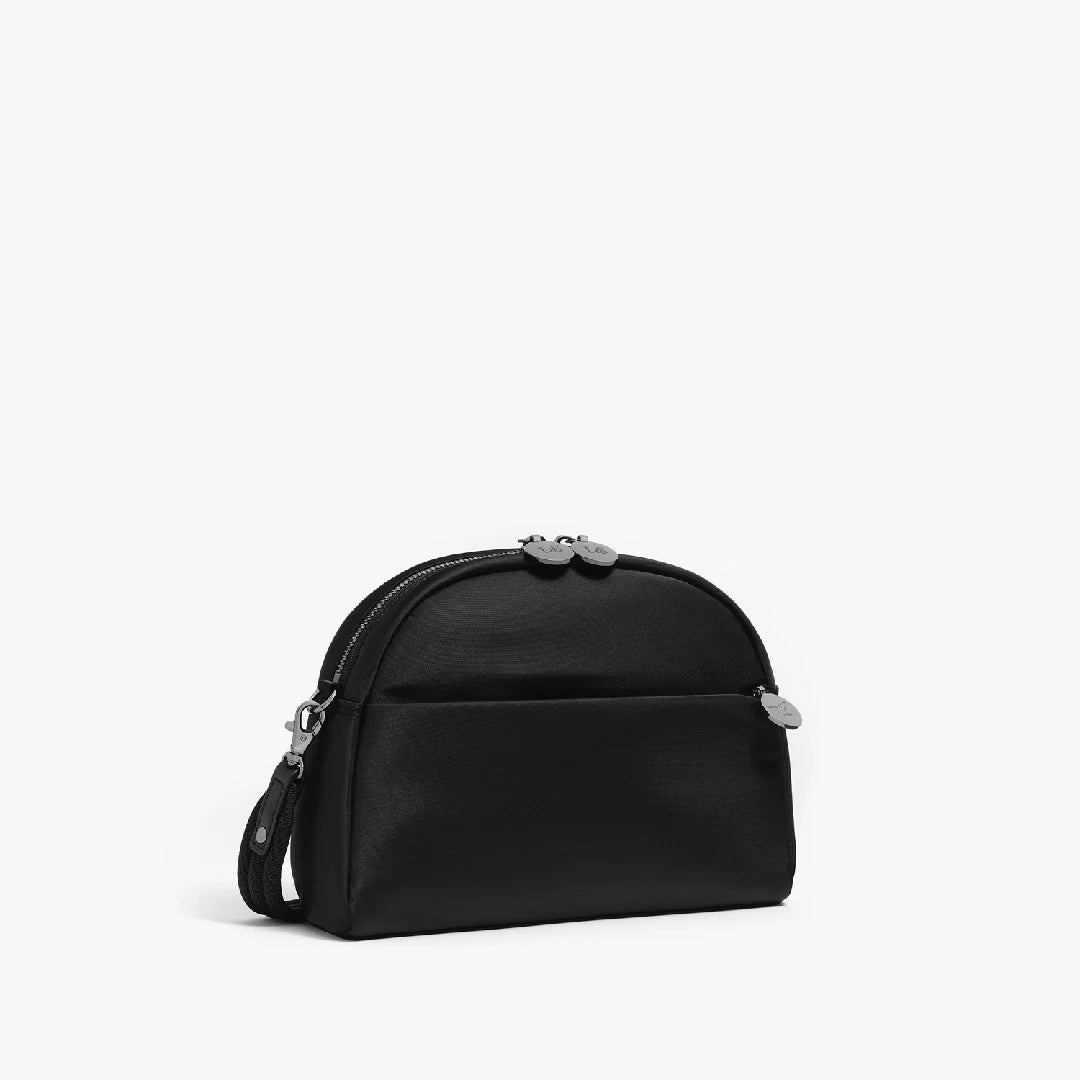 Lauren Hand Bag Inc Nouvelle Recycled Nylon Crossbody Bag - Black/Gunmetal/Grey