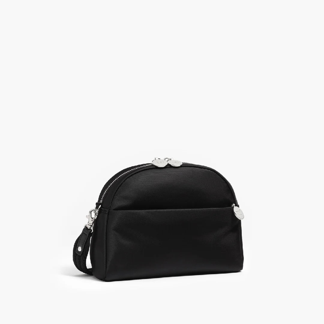 Lauren Hand Bag Inc Nouvelle Recycled Nylon Crossbody Bag - Black/Silver/Grey