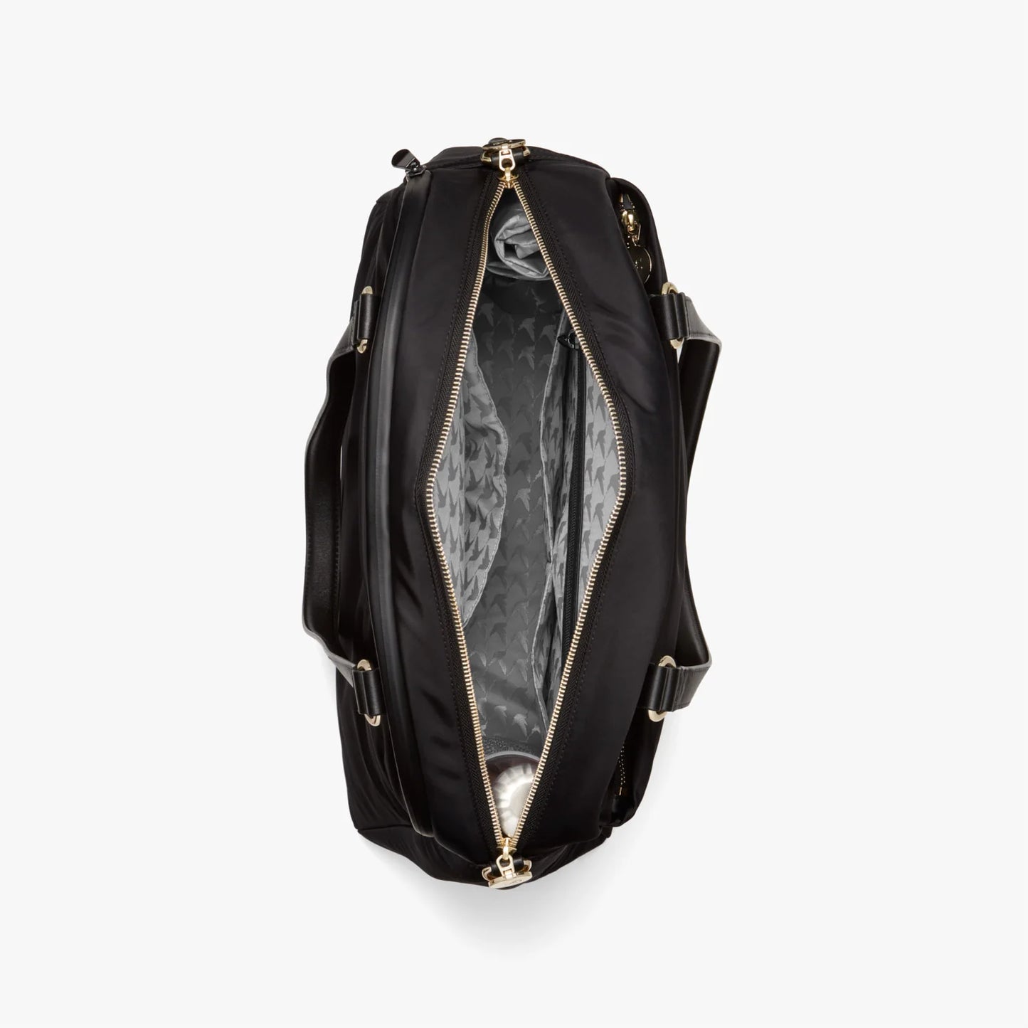 Lauren Hand Bag Inc 2 Nylon Laptop Bag - Black / Gold / Grey