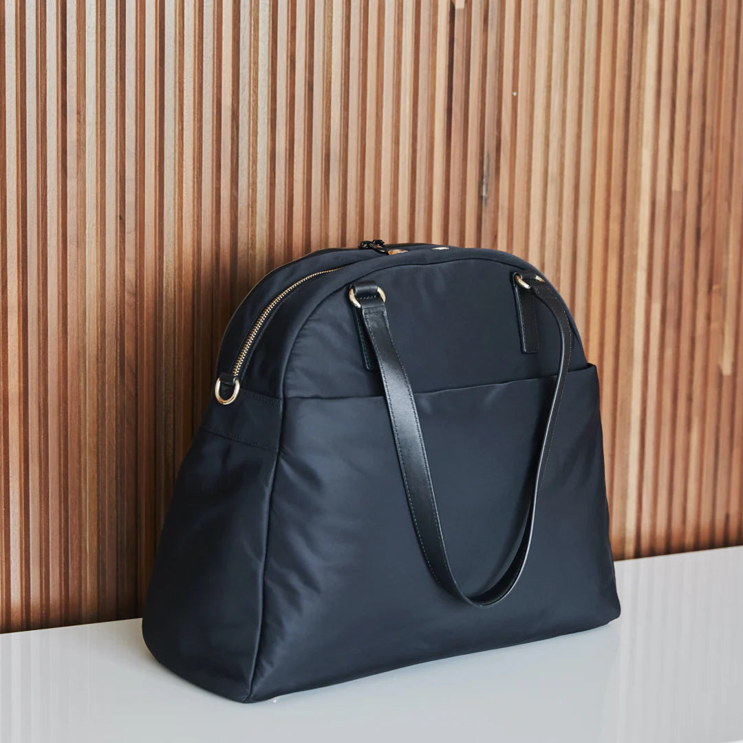 Lauren Hand Bag Inc 2 Nylon Laptop Bag - Black / Gold / Grey
