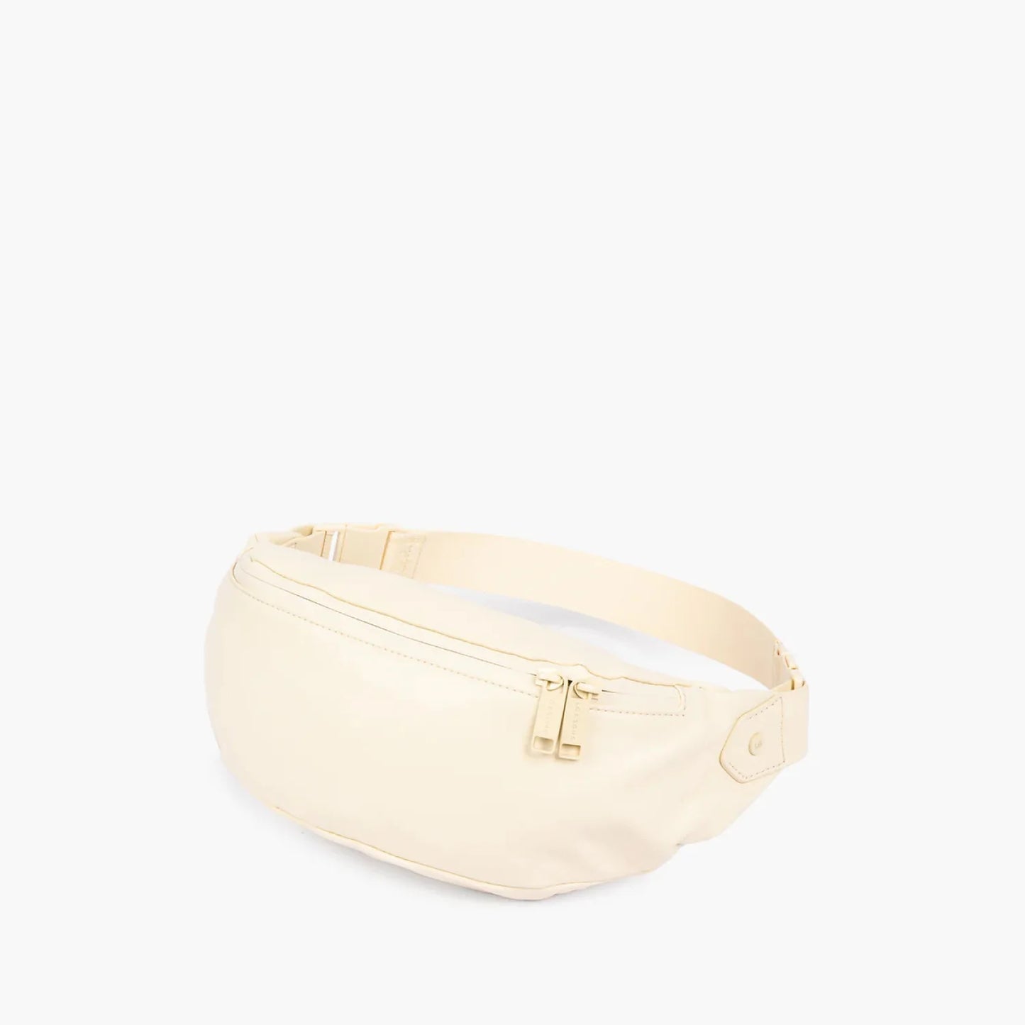 Lauren Hand Bag Inc vegan leather fanny pack ivory front view
