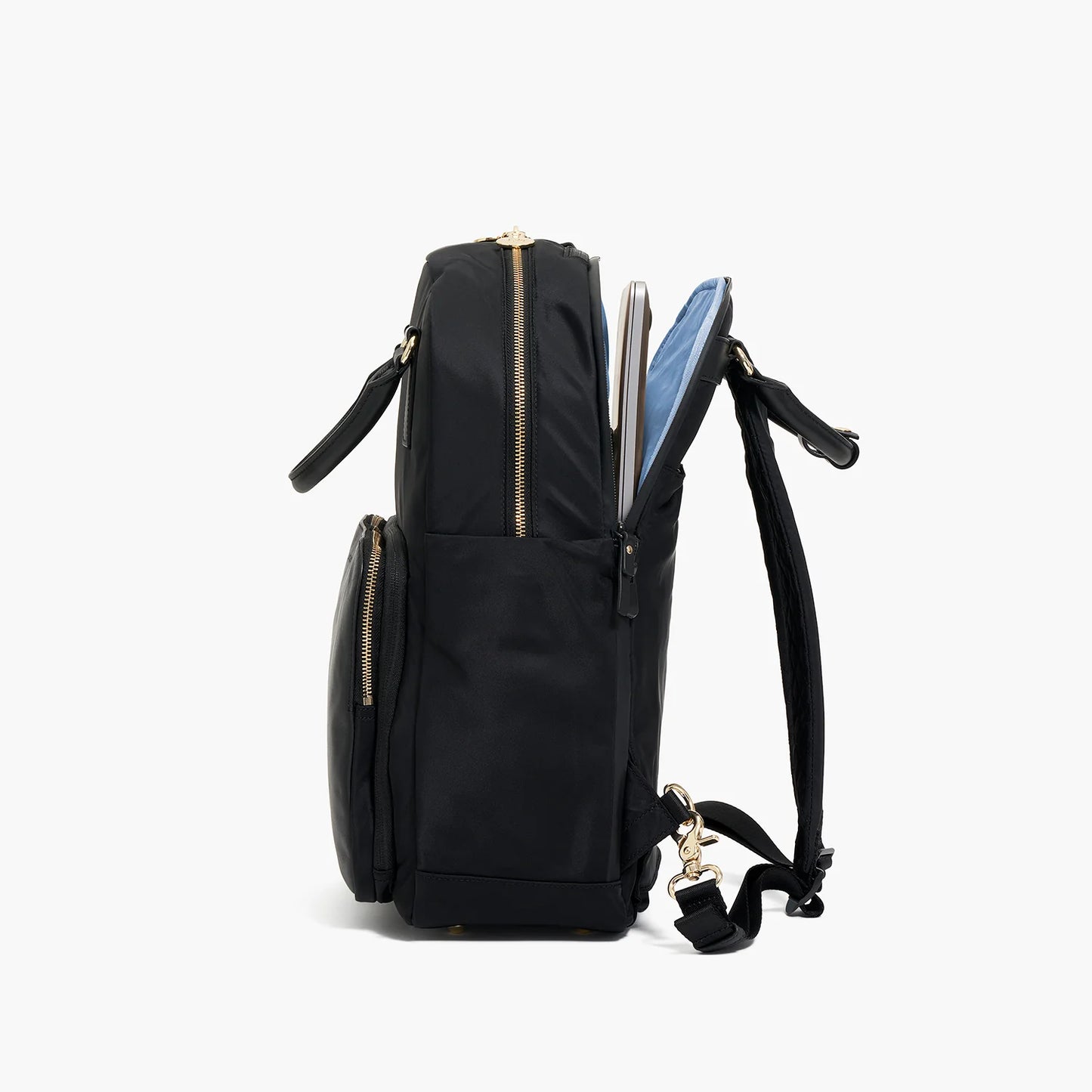 Lauren Hand Bag Inc Rowledge 2 Nylon Backpack Tote - Black/Gold/Azure