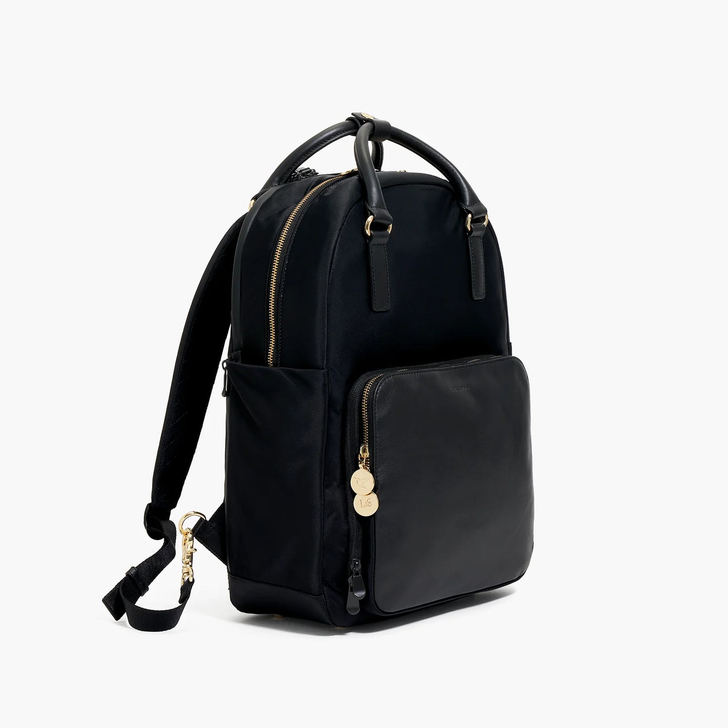 Lauren Hand Bag Inc Rowledge 2 Nylon Backpack Tote - Black/Gold/Azure