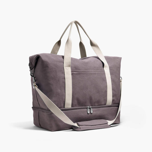 Lauren Hand Bag Inc Catalina Deluxe Large Eco-Friendly Canvas Weekender Bag in Thistle