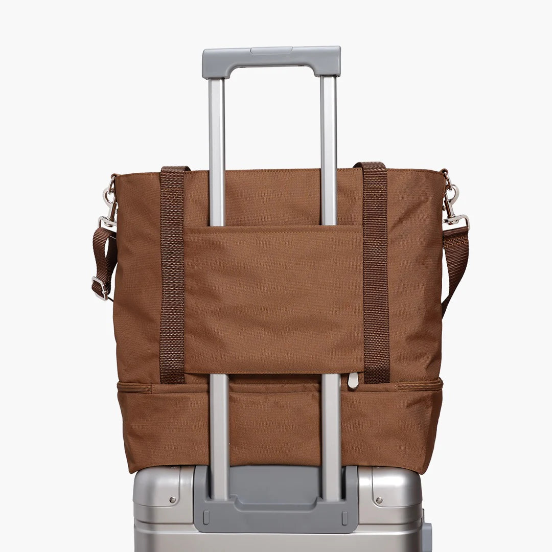 Deluxe Tote Bag - 600D Poly - Golden Brown